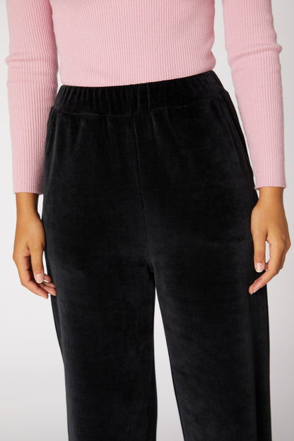 Princess Highway - Harlow Velour Pant - black