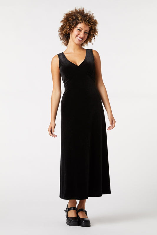 Princess Highway - Roxy Velvet Dress - black
