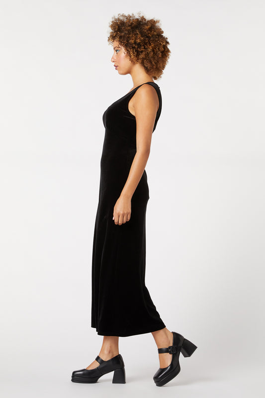 Princess Highway - Roxy Velvet Dress - black