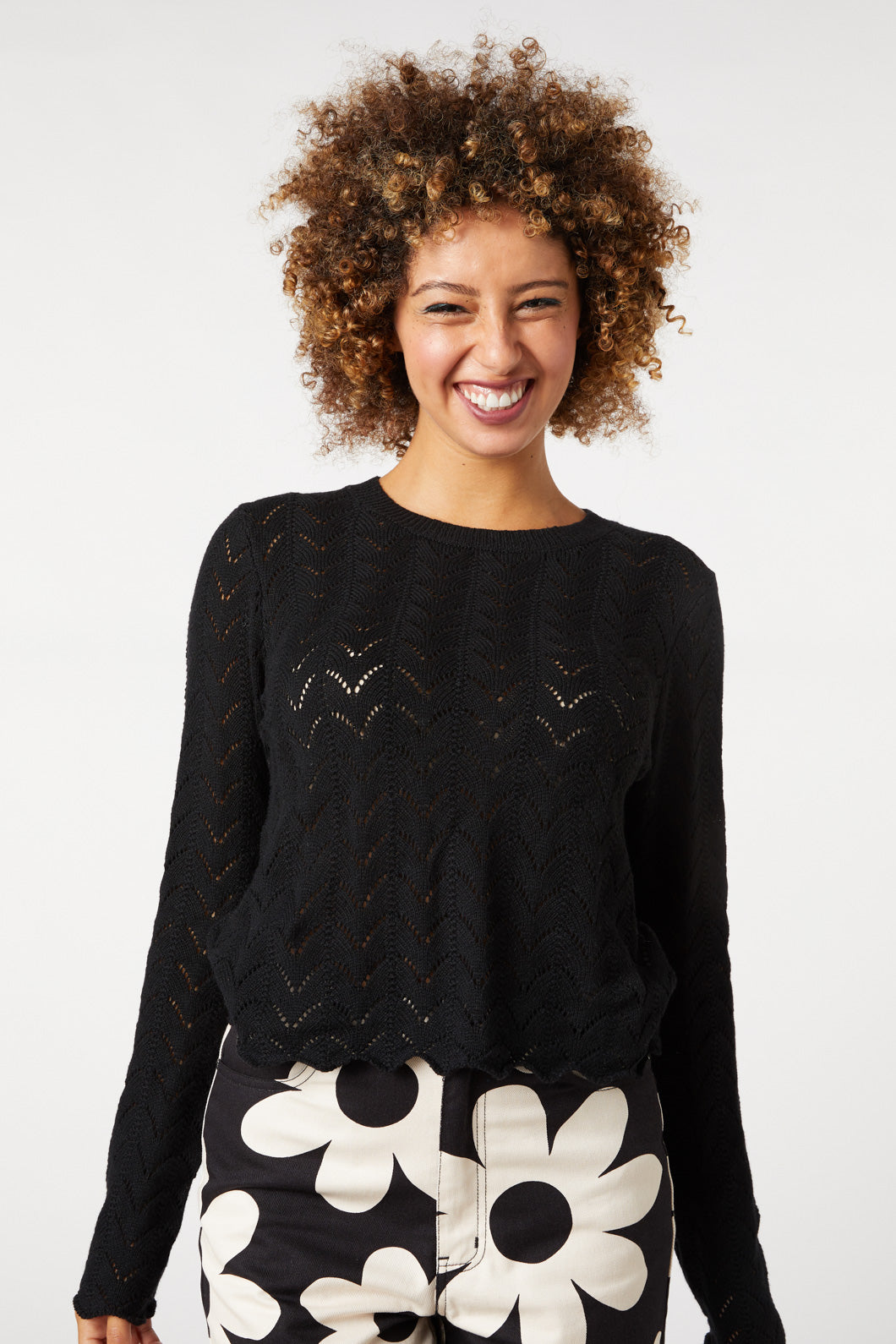Princess Highway - Samantha Knit Top - black