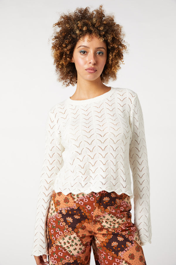 Princess Highway - Samantha Knit Top - cream