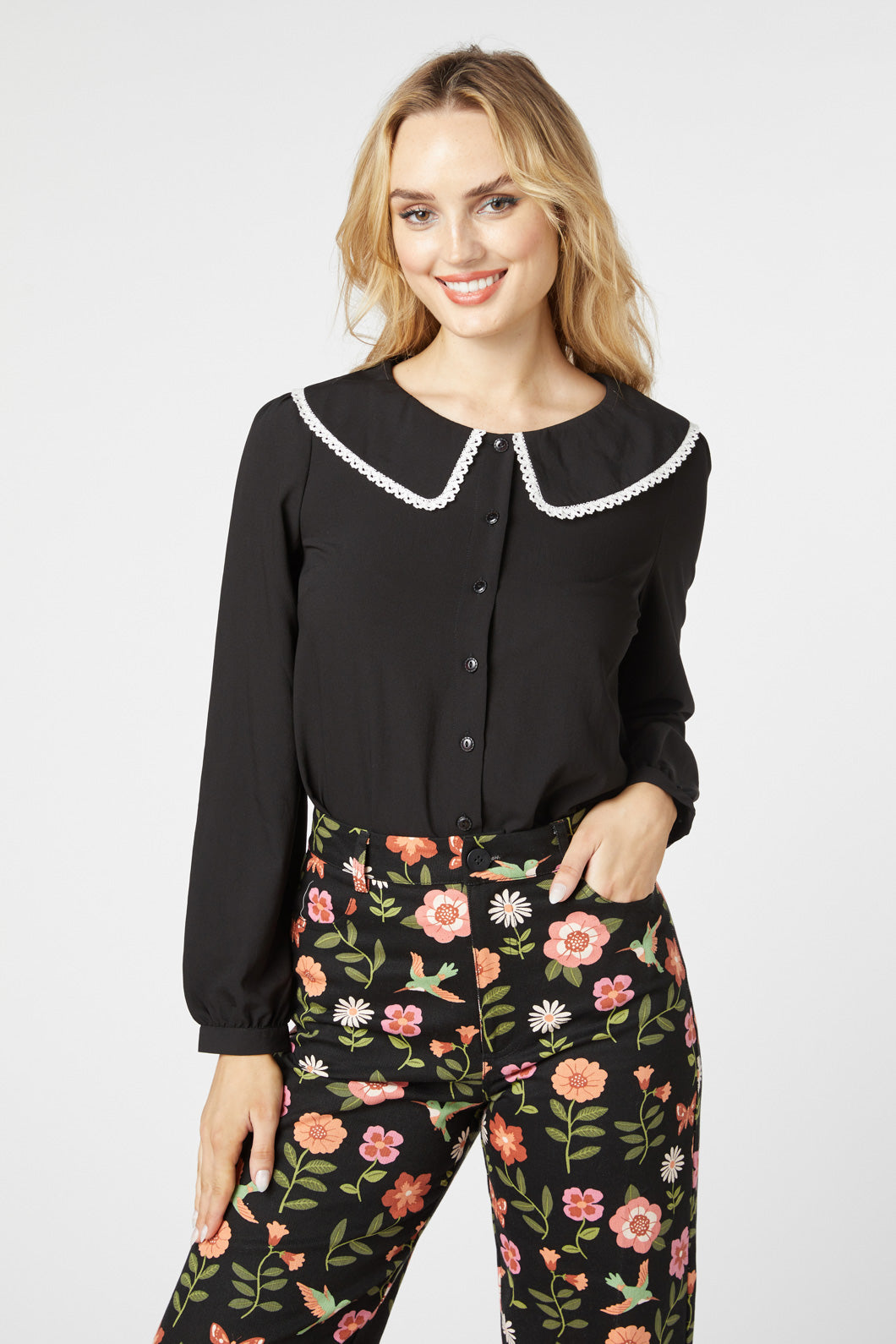 Princess Highway - Cece Blouse - black