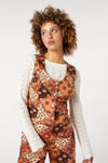 Princess Highway - Patchwork Flower Vest - chocolate