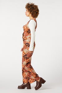 Princess Highway - Patchwork Flower Vest - chocolate