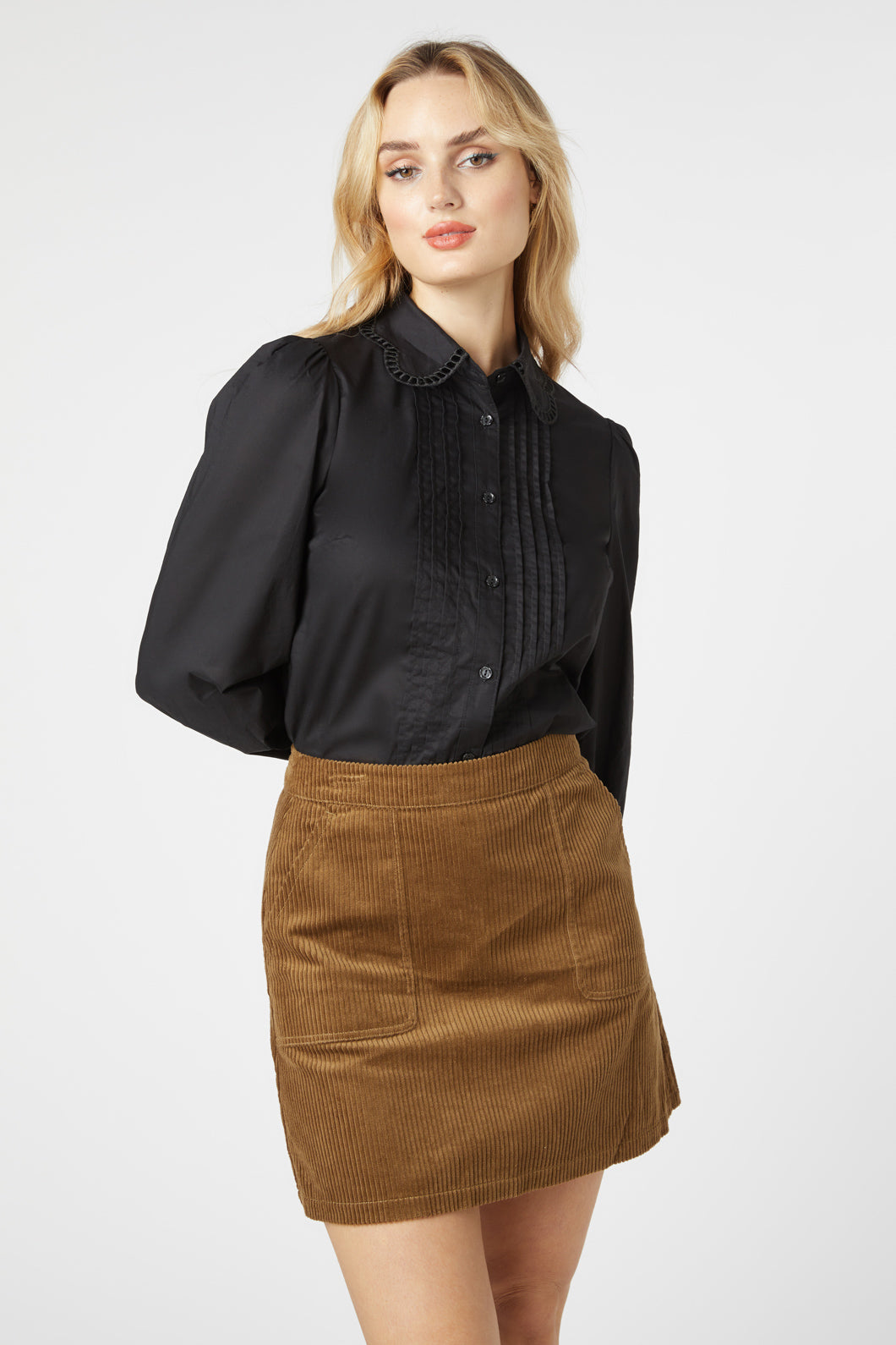 Princess Highway - Petal Blouse - black