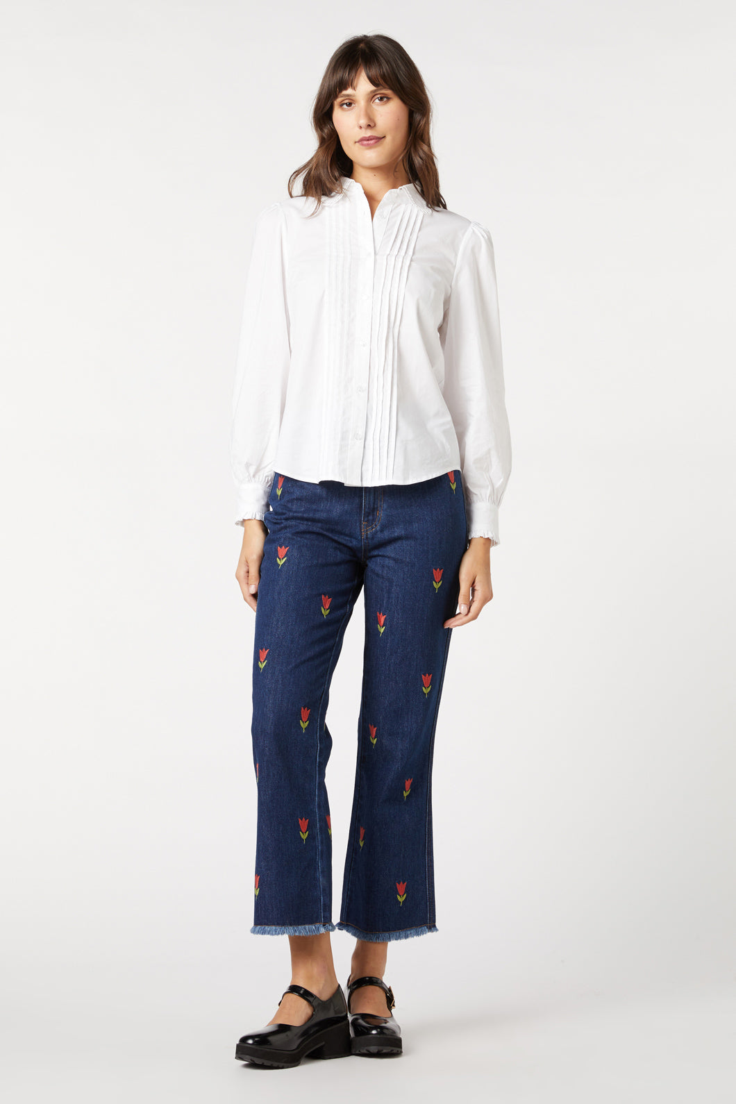 Princess Highway - Petal Blouse - white