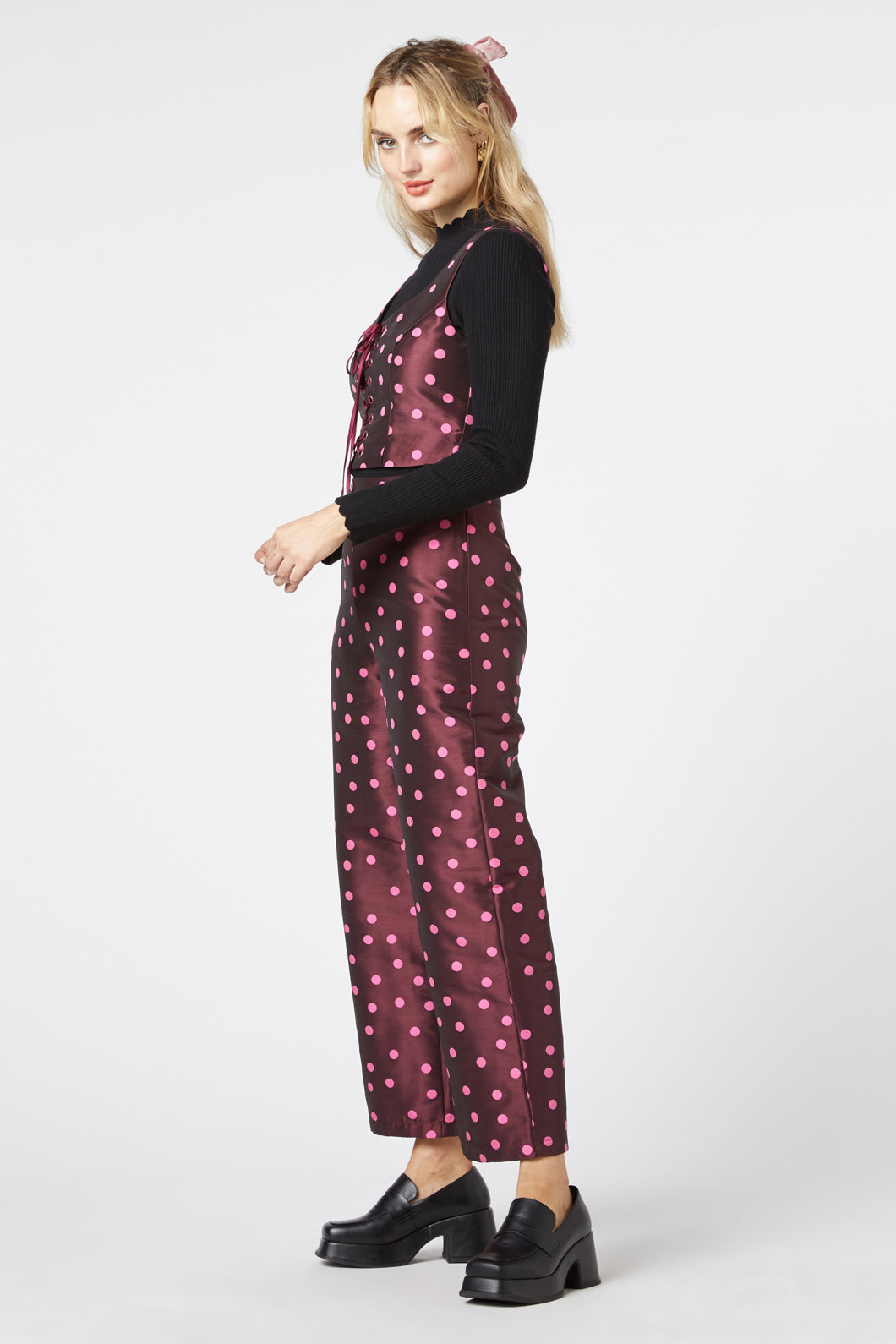 Princess Highway - Bonnie Spot Vest - berry