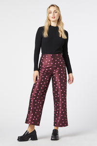 Princess Highway - Bonnie Spot Pant - berry