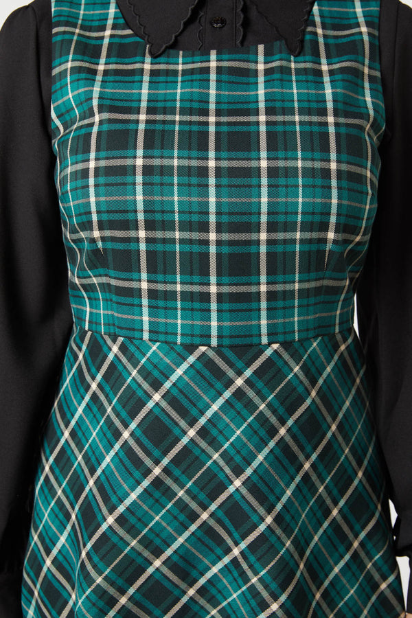 Princess Highway - Amber Check Pinny - teal