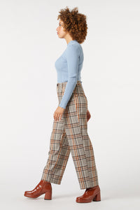 Princess Highway - Tabitha Check Pant - mocha