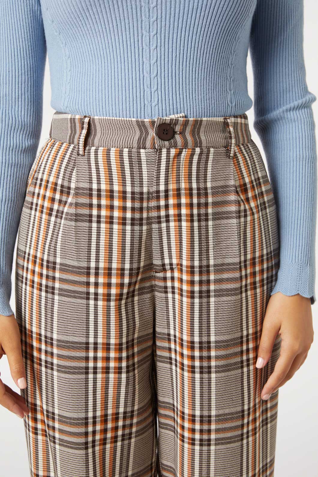 Princess Highway - Tabitha Check Pant - mocha