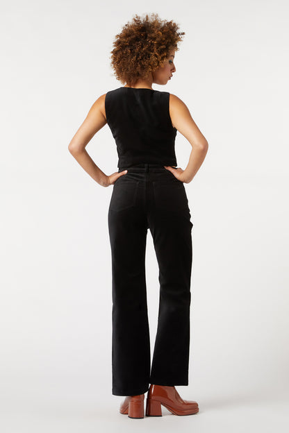 Princess Highway - Sadie Velvet Vest - black