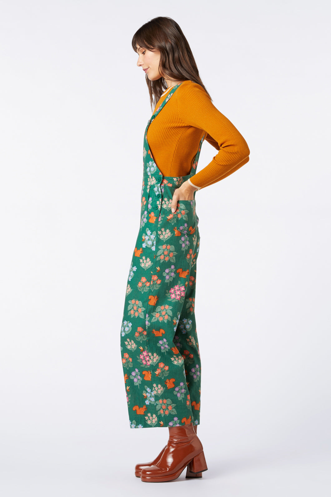 Princess Highway - Sweet Squirrel Overall - green