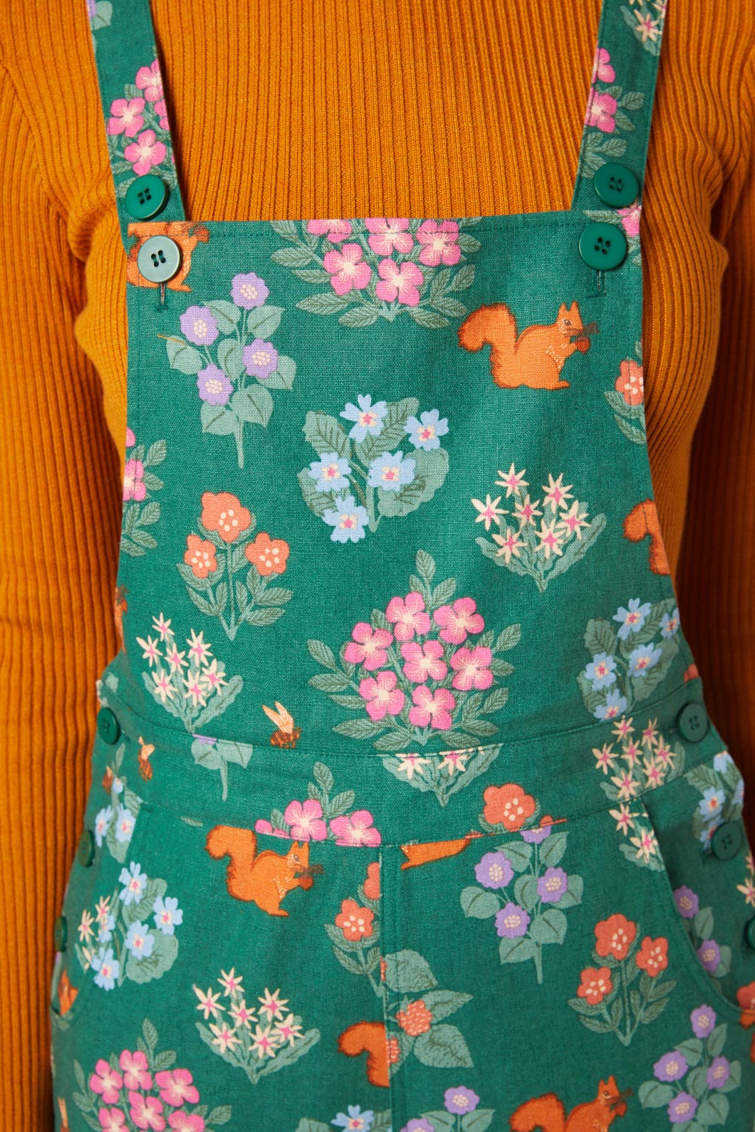 Princess Highway - Sweet Squirrel Overall - green