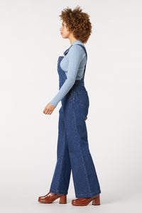 Princess Highway - Sweet Nectar Embroidered Overall - mid-denim