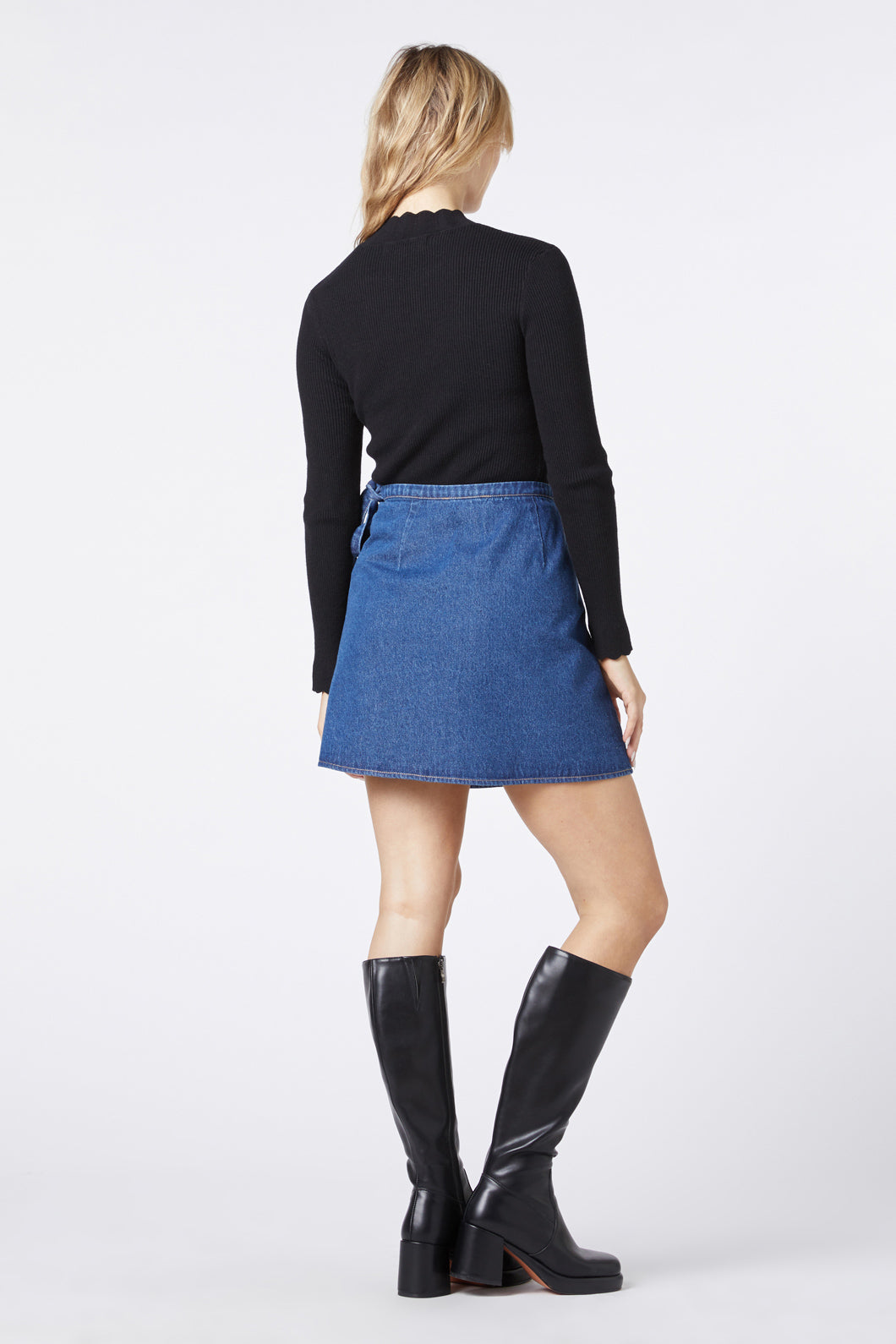 Princess Highway - Sweet Nectar Embroidered Skirt - mid-denim