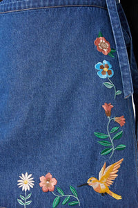 Princess Highway - Sweet Nectar Embroidered Skirt - mid-denim