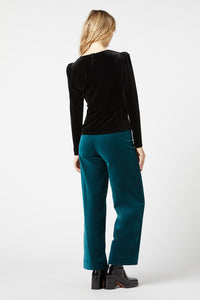 Princess Highway - Roxy Velvet Top - black