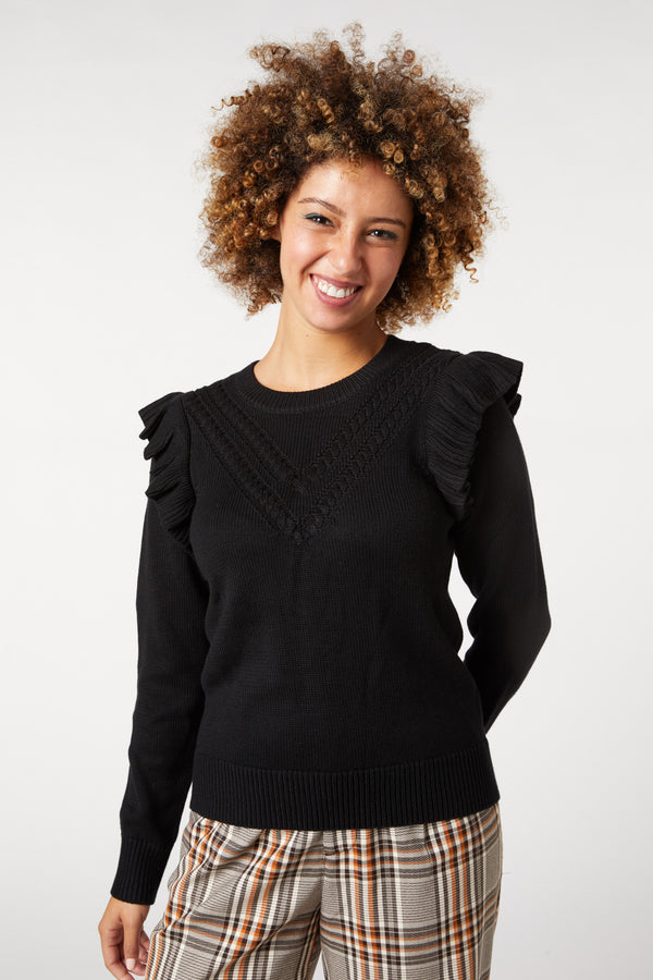 Princess Highway - Katie Frill Sweater - black