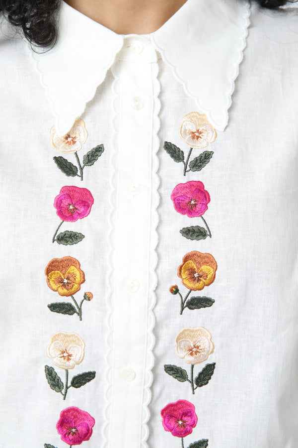 Princess Highway - Flower Patch Blouse - cream