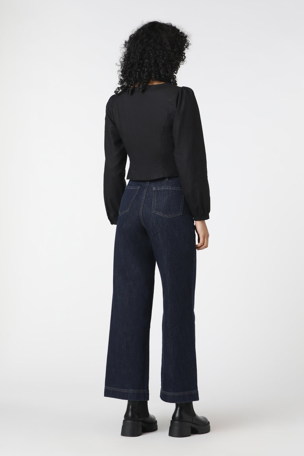 Princess Highway - Native Blooms Top - black