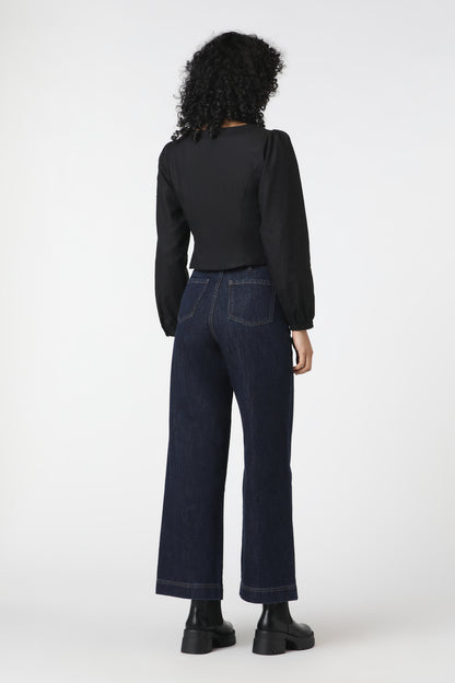 Princess Highway - Native Blooms Top - black