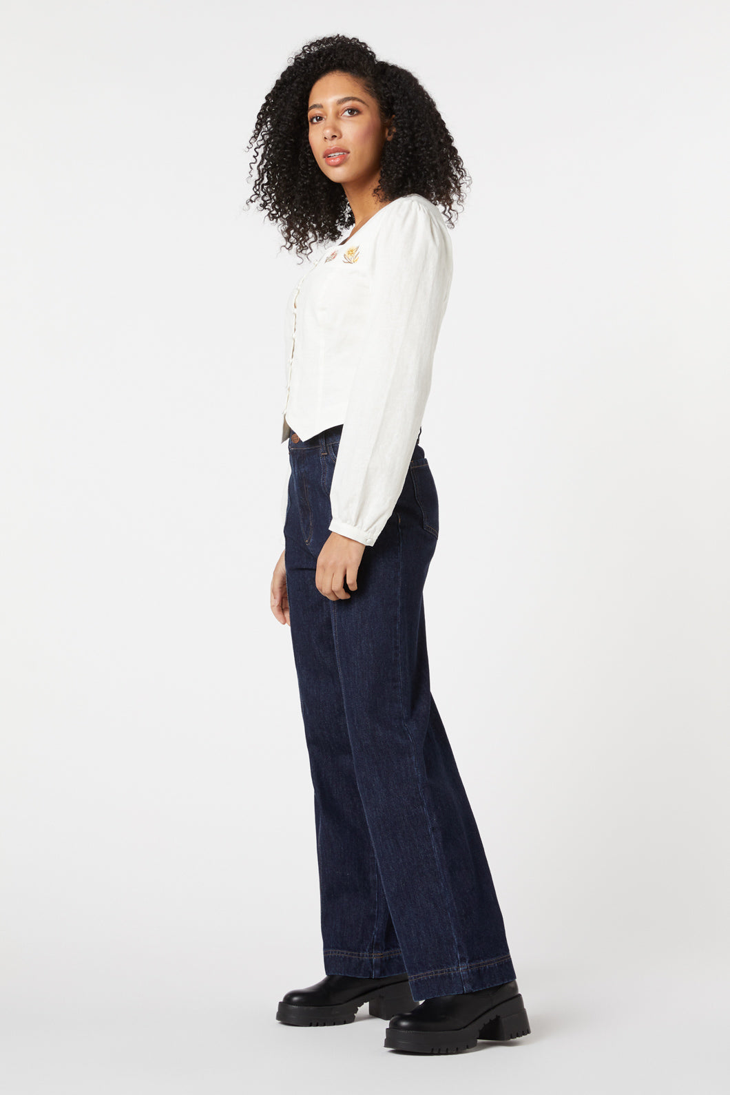 Princess Highway - Native Blooms Top - cream