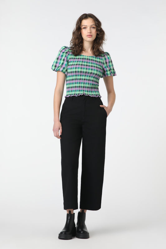 Princess Highway - Peppa Check Top - green