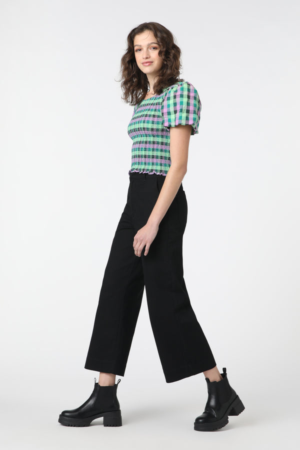 Princess Highway - Peppa Check Top - green