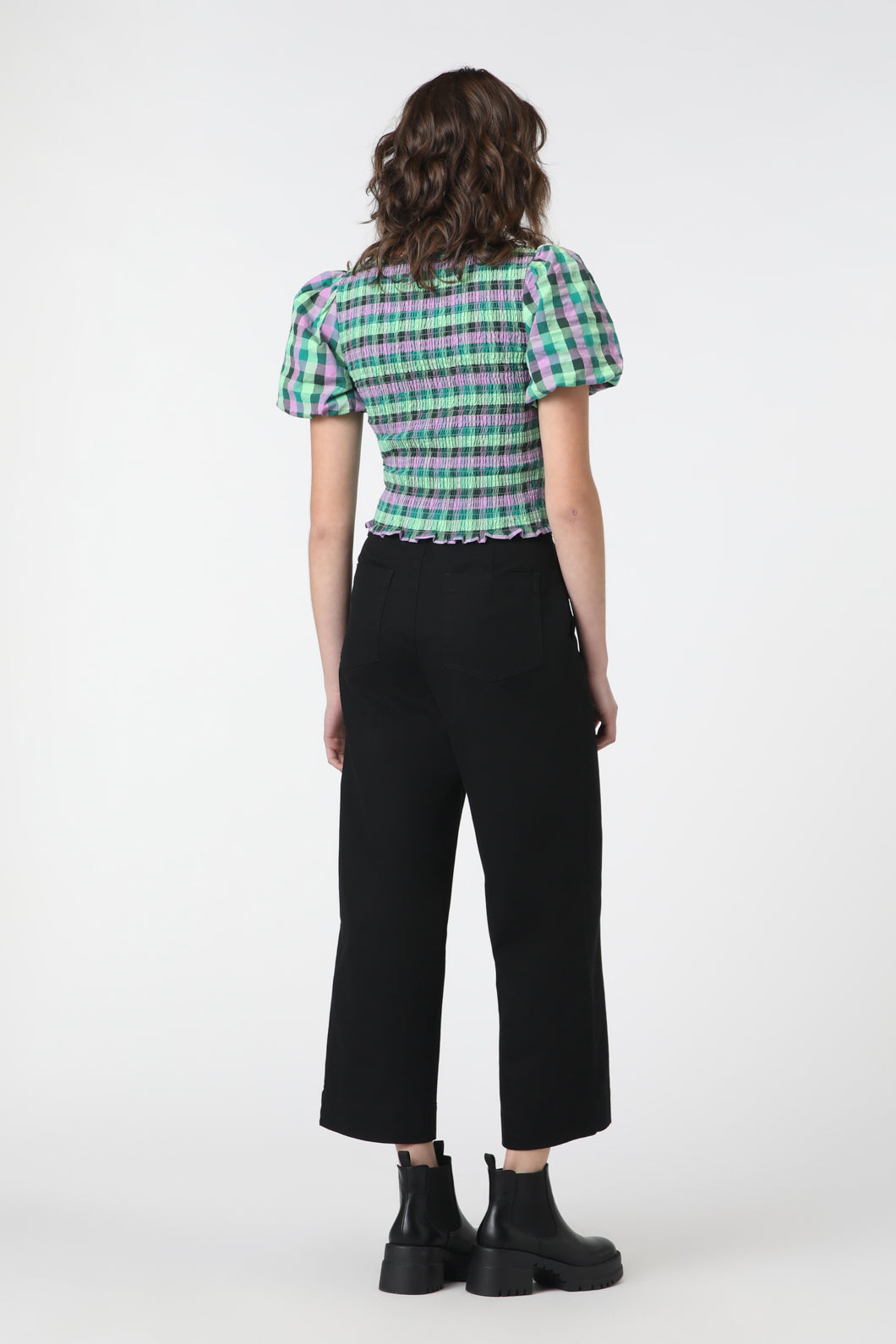 Princess Highway - Peppa Check Top - green