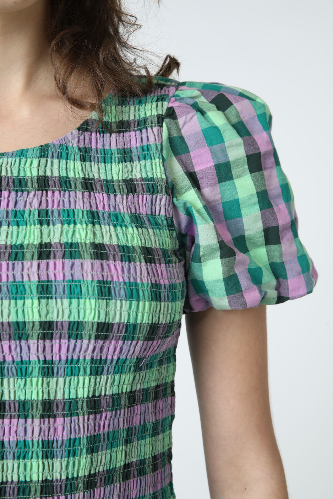 Princess Highway - Peppa Check Top - green