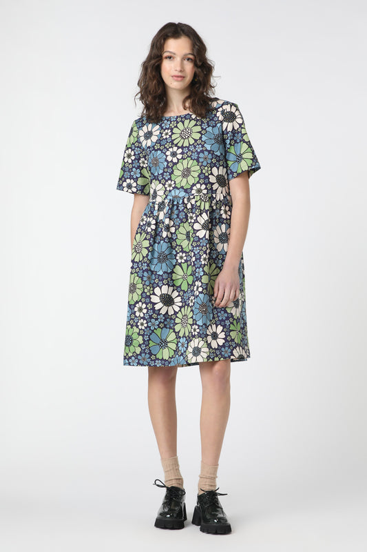 Princess Highway - Marigold Smock Dress - blue