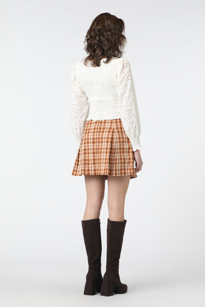 Princess Highway - Stacey Check Skirt - toffee