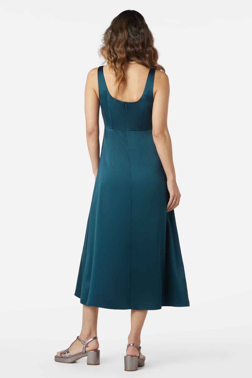 Princess Highway - Lara Satin Dress - peacock