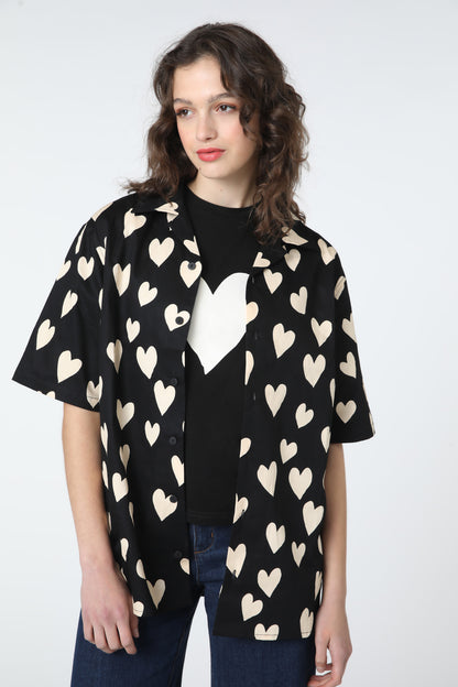 Princess Highway - Hearts Everyone Shirt - black