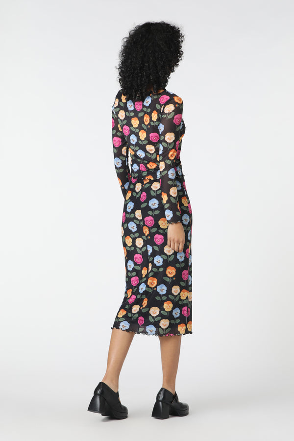 Princess Highway - Pansy Mesh Top - black