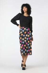 Princess Highway - Pansy Mesh Skirt - black
