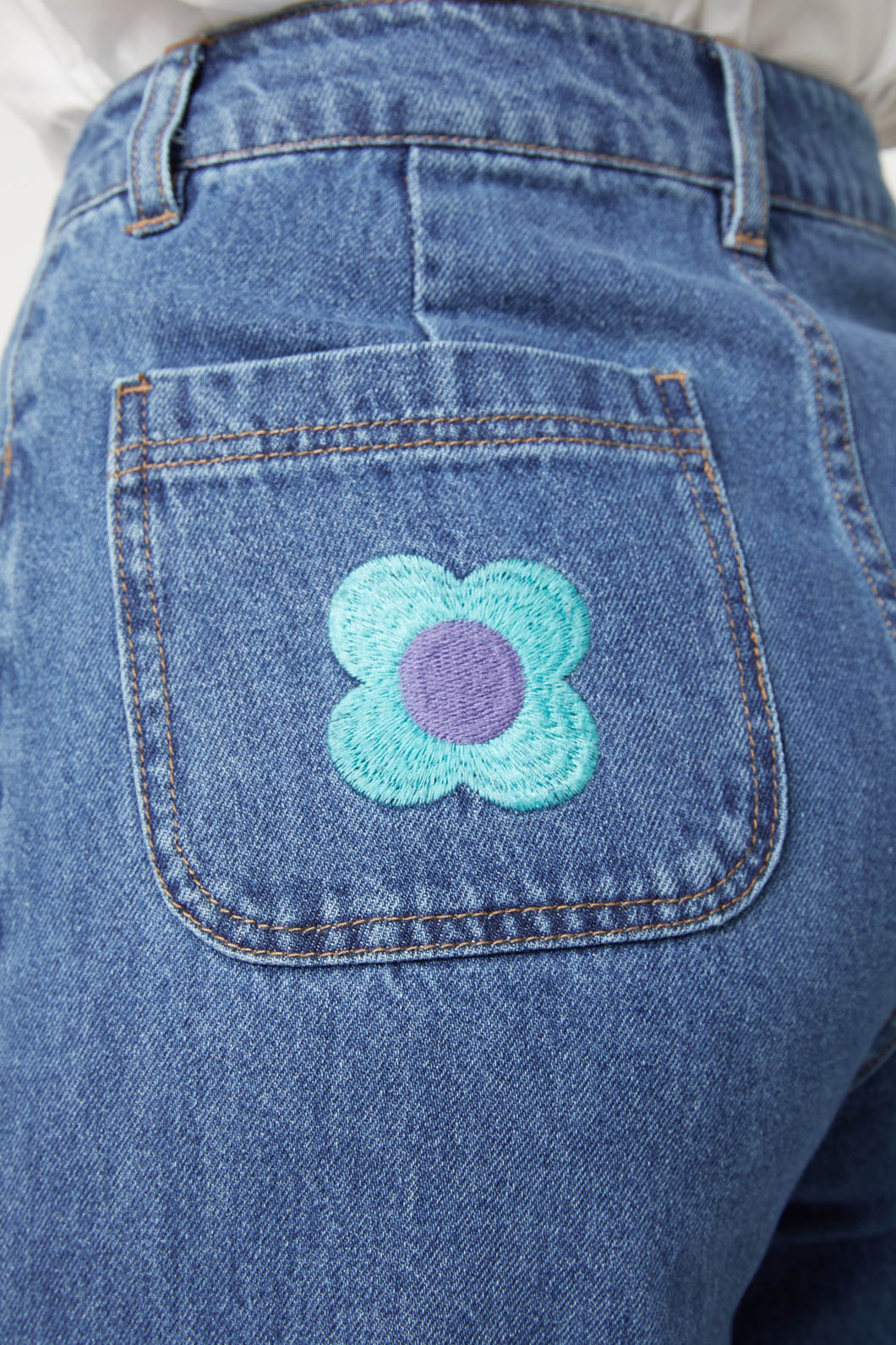 Princess Highway - Betty Emb Jean - mid-denim