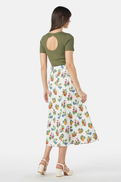 Princess Highway - French Fruit Skirt - cream
