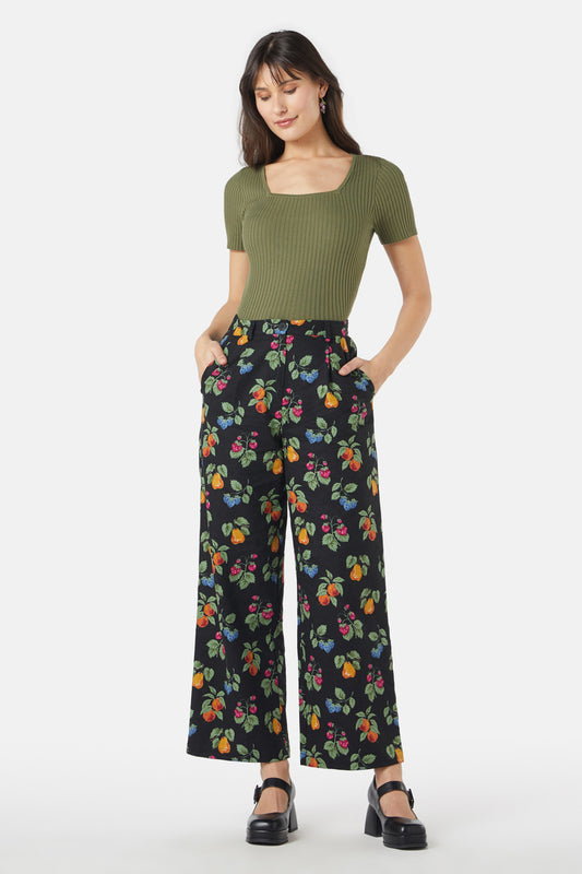 Princess Highway - French Fruit Pant - black