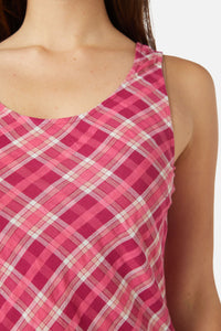 Princess Highway - Miranda Check Midi Dress - pink