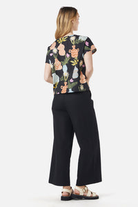 Princess Highway - Pretty Vases Top - black