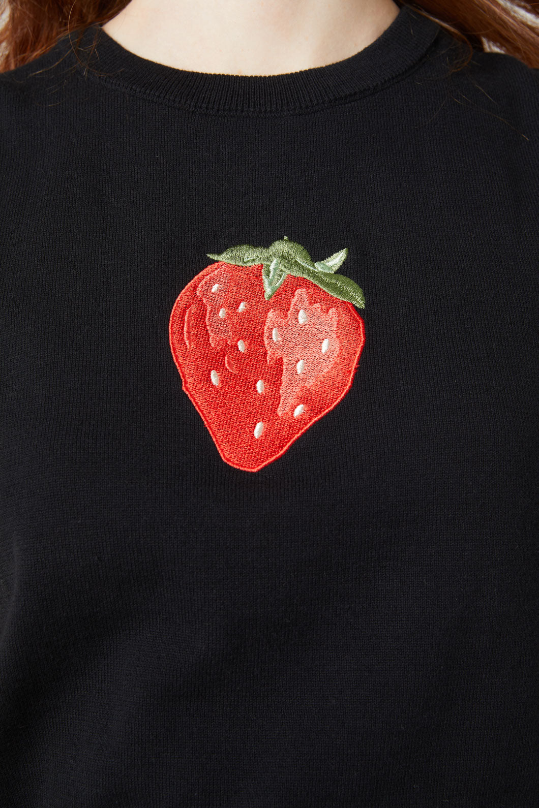 Princess Highway - Strawberry Emb Vest - black