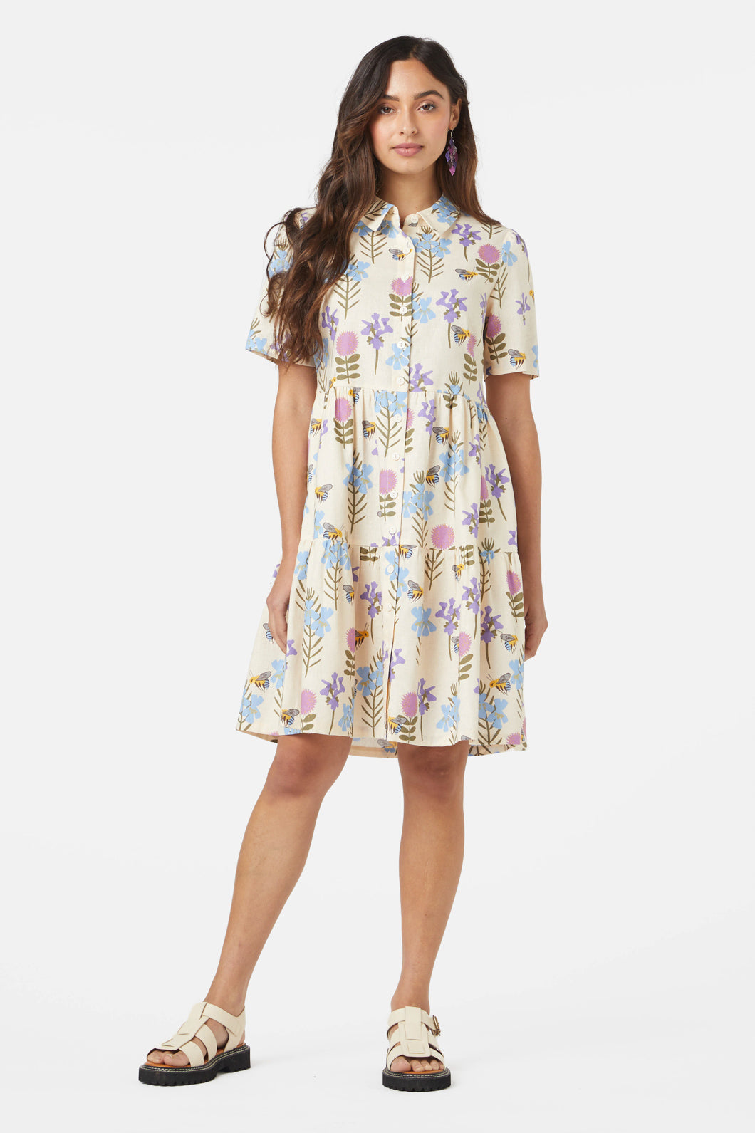 Bee midi 2025 shirt dress