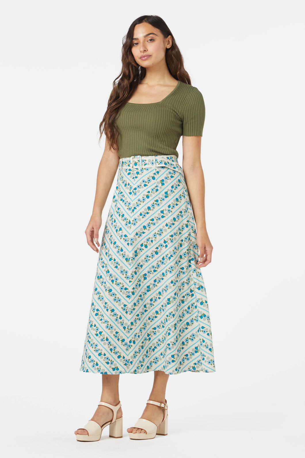 Princess Highway - Daisy Chain Skirt - cream
