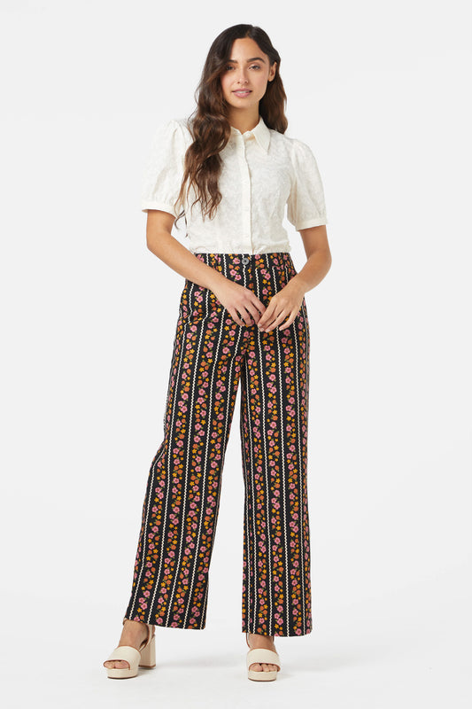 Princess Highway - Daisy Chain Pant - black