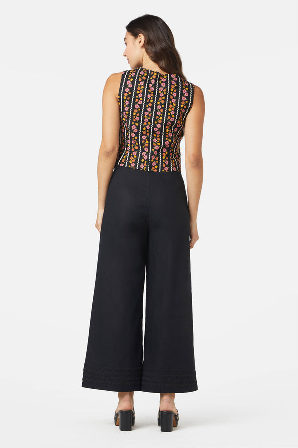 Princess Highway - Daisy Chain Vest - black