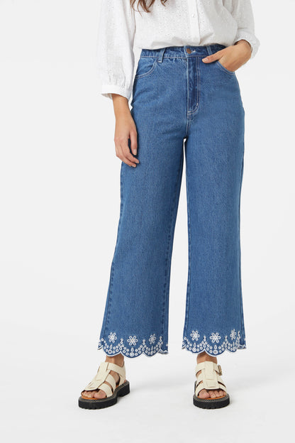Princess Highway - Suzie Scallop Jean - mid-denim