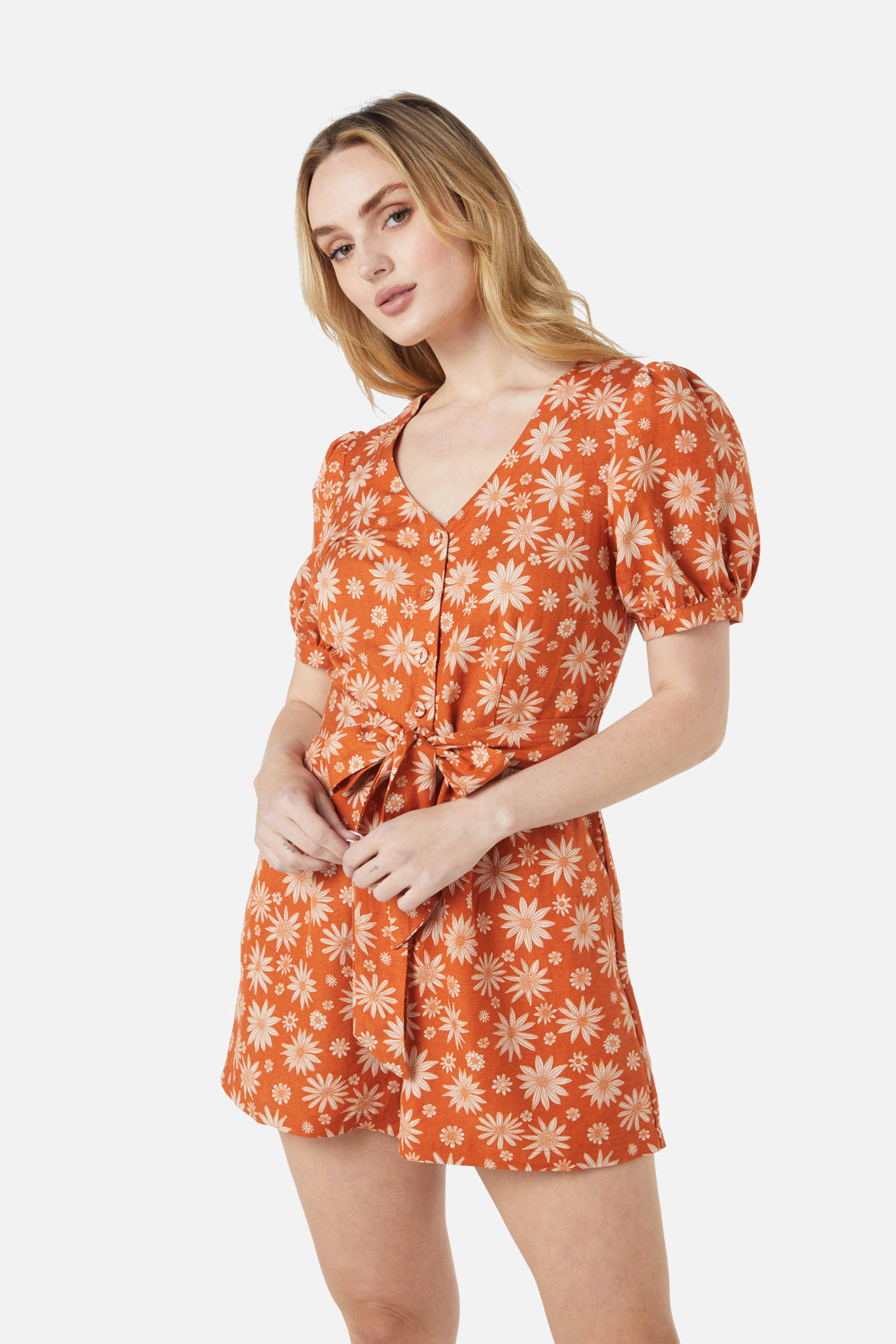 Princess Highway - Bree Ditsy Playsuit - orange