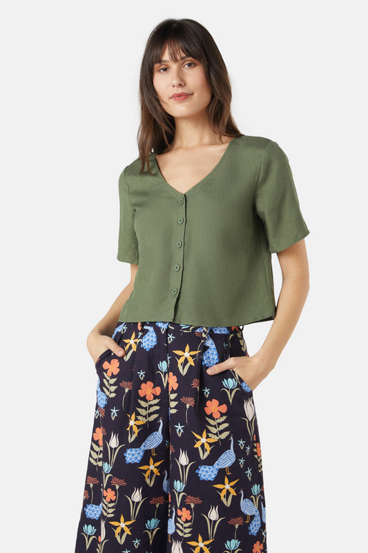 Princess Highway - Elke Top - olive